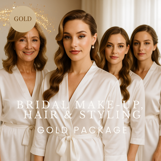 Bridal Make-up, Hair and Styling Package (Gold)